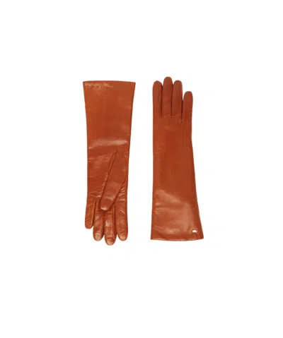 Weekend Max Mara Gants Mi-longs En Nappa In Brown