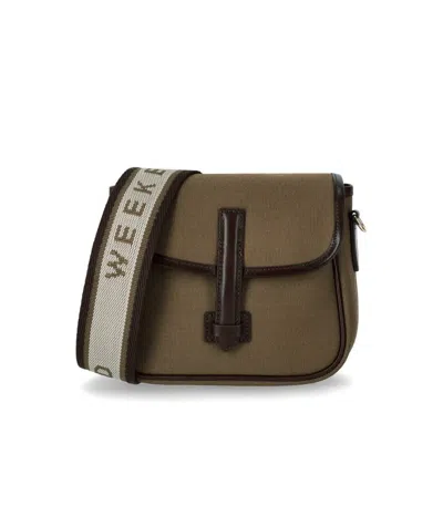Weekend Max Mara Gap Bronze Crossbody Bag In Sand