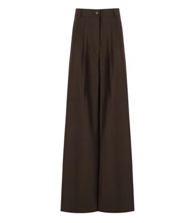WEEKEND MAX MARA WEEKEND MAX MARA GARENNA BROWN PANTS