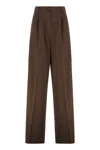 Weekend Max Mara Pantalone Garenna Marrone Scuro In Brown