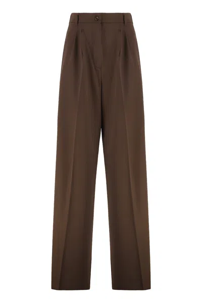 WEEKEND MAX MARA GARENNA WOOL TROUSERS