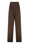 Weekend Max Mara Pantalone Garenna Marrone Scuro In Brown