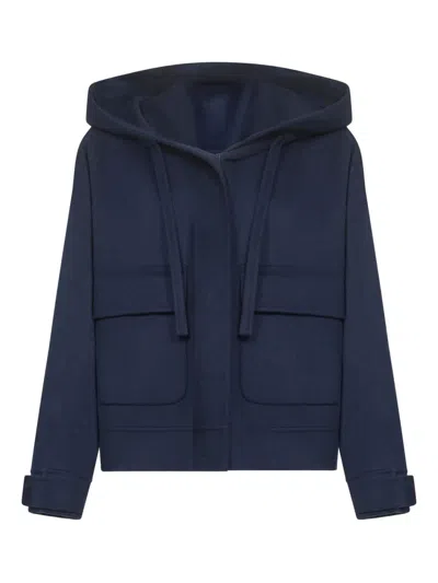 WEEKEND MAX MARA GARY HOODED PATCH-POCKET COAT