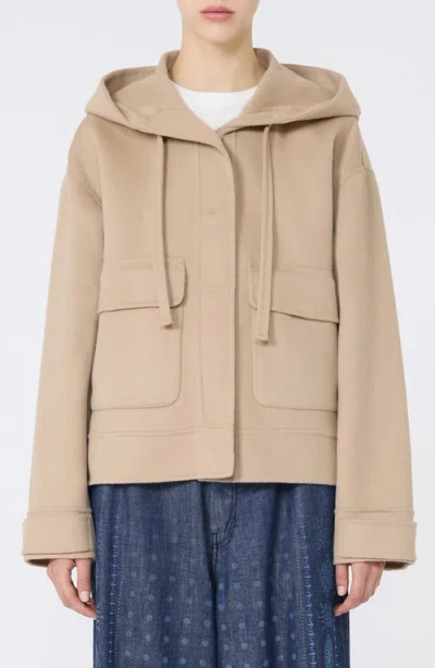WEEKEND MAX MARA WEEKEND MAX MARA GARY HOODED WOOL BLEND JACKET
