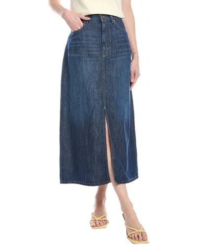 Weekend Max Mara Gelada Denim Midi Skirt In Blue