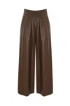 WEEKEND MAX MARA GENNARO TROUSERS IN COATED FABRIC