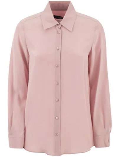 Weekend Max Mara Buttoned Long-sleeved Shirt In Pink