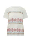 Weekend Max Mara Embroidered Linen And Stretch Cotton Jersey T-shirt In Yellow