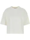 Weekend Max Mara White Cotton Blend Georgia T-shirt In White