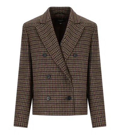 Weekend Max Mara Gerusia Brown Doble Breasted-blazer