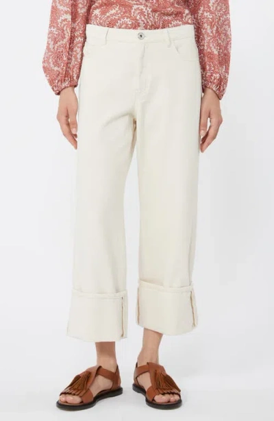 Weekend Max Mara Gesto Wide Leg Pants In White