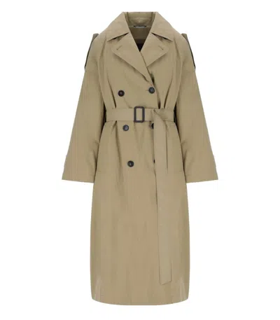 Weekend Max Mara Ghia Beige Trench Coat In Black