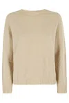 Weekend Max Mara Sand Stretch Alpaca Blend Ghiacci Sweater In Neutral