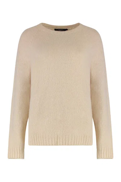Weekend Max Mara Ghiacci Alpaca Blend Sweater In Neutral