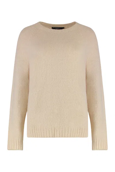 Weekend Max Mara Ghiacci Alpaca Blend Sweater In Gold