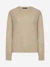 Weekend Max Mara Camel Stretch Alpaca Blend Ghiacci Sweater In Brown
