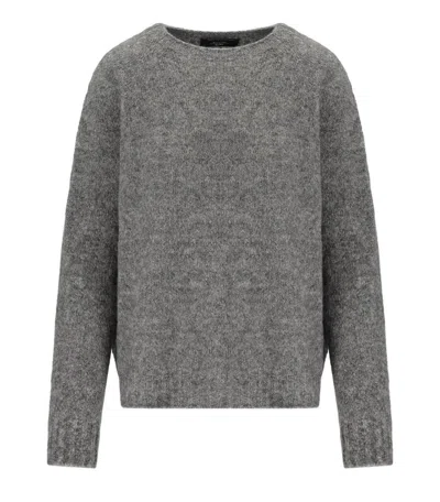 Weekend Max Mara Ghiacci Melange Grey Sweater In Gray