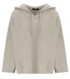 Weekend Max Mara Ghianda Beige Hooded Sweater In Neutral
