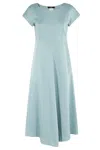 Weekend Max Mara Boat Neck Short In Acqua