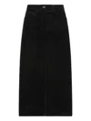 Weekend Max Mara Ghiotto Corduroy Maxi Skirt In Black