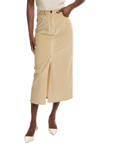 Weekend Max Mara Ghiotto Corduroy Skirt In Neutral