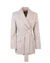 Weekend Max Mara Powder Pink Teso Jacket In Neutral