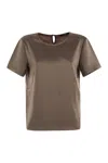 Weekend Max Mara Gilbert - Satin And Jersey T-shirt