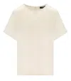 Weekend Max Mara Amburgo Crewneck T-shirt In Beige