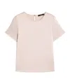 Weekend Max Mara Gilbert Keyhole Cut-out Crewneck T-shirt In Pink