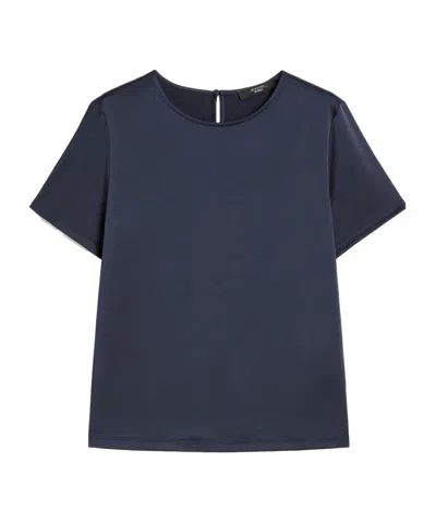 WEEKEND MAX MARA WEEKEND MAX MARA GILBERT SATIN CREWNECK T-SHIRT