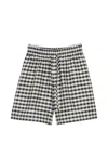Weekend Max Mara Gingham-check Drawstring Shorts In Multi