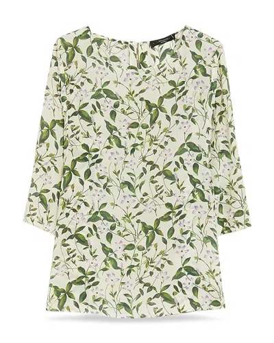 Weekend Max Mara Silk Twill Shirt In Multi