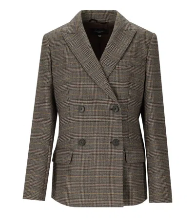 Weekend Max Mara Giove Brown Double-breasted Blazer