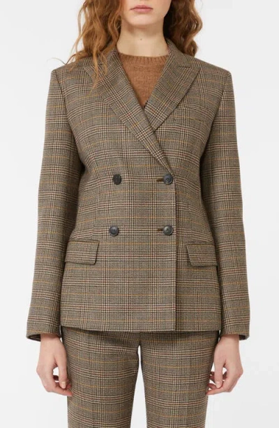 WEEKEND MAX MARA WEEKEND MAX MARA GIOVE PLAID DOUBLE BREASTED BLAZER