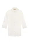 Weekend Max Mara Weekend Maxmara Giralda Soft Poplin Shirt In White