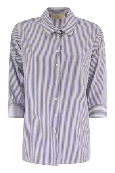 Weekend Max Mara Giralda - Soft Poplin Shirt In Purple