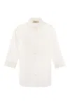 Weekend Max Mara Giralda - Soft Poplin Shirt In White