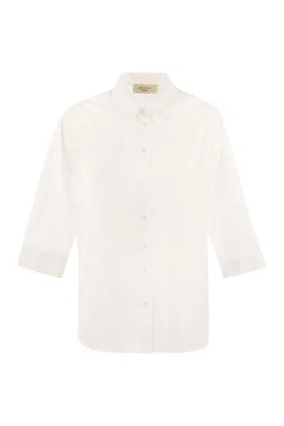 Weekend Max Mara Giralda - Soft Poplin Shirt In White