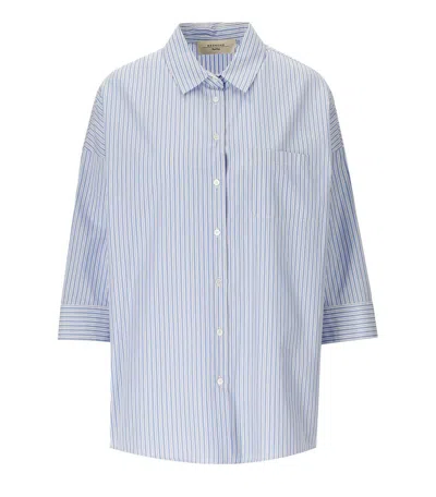 Weekend Max Mara Giralda Light Blue Shirt In Multi
