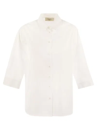 Weekend Max Mara Giralda Striped Poplin Shirt In White