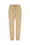 Weekend Max Mara Sand Polyester Blend Joggers In Khaki