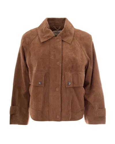 Weekend Max Mara Giubbino Abito Nocciola In Brown