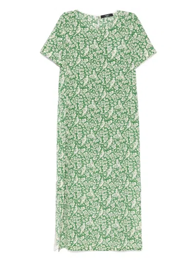 Weekend Max Mara Giudy Maxi Dress In Green
