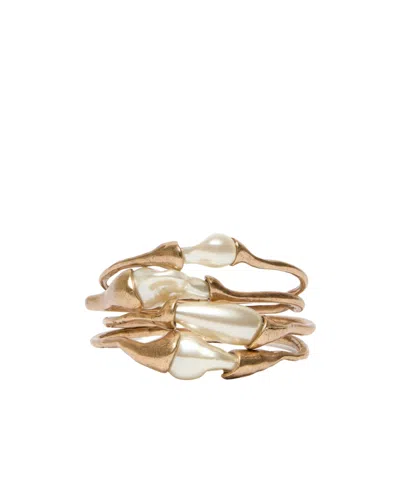 Weekend Max Mara Gold Beaded Metal Bracelet