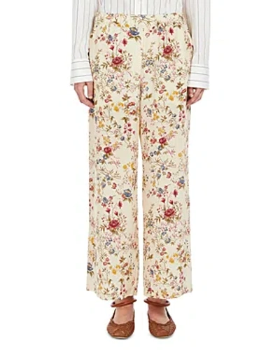 Weekend Max Mara Gradara Silk Pull On Pants In Multicolor