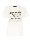 Weekend Max Mara Omens Ivory Guglia Brand-print Cotton-jersey T-shirt