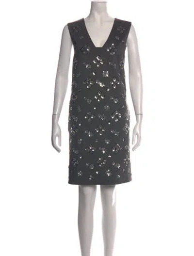 Pre-owned Weekend Max Mara Graphic Print Mini Dress W/ Tags In Multicolor