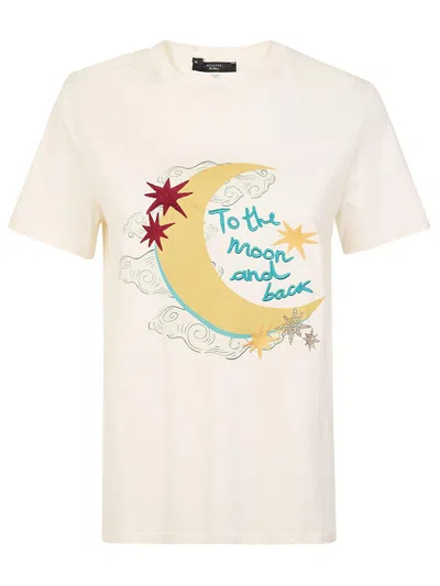 Weekend Max Mara T-shirt With Round Neck And Short Sleeves In White