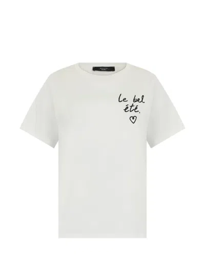 Weekend Max Mara Graphic T-shirt In White