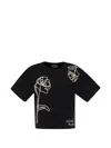 Weekend Max Mara Floral Pattern T-shirt In Black